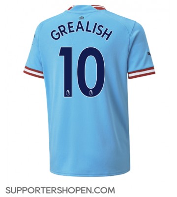 Manchester City Jack Grealish #10 Hemma Matchtröja 2022-23 Kortärmad